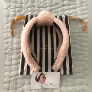 Lele Sadoughi Blush Fleece Headband